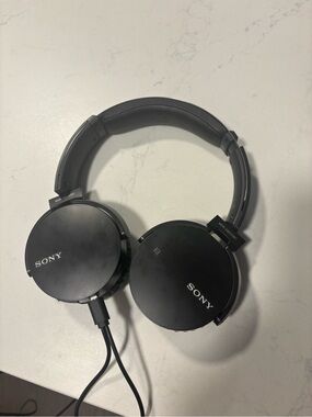 Sony Black On-Ear Headphones with Wired Connection